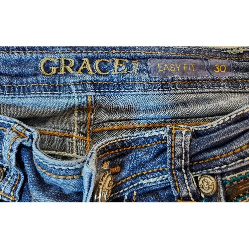 Women's Blue Jeans - Picture 5 of 7